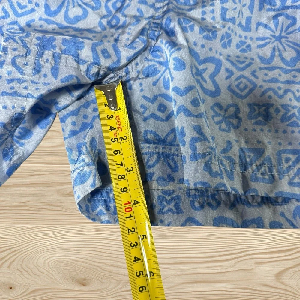 Urban Outfitters Men's XL Blue Tropical Print Swim Trunks No Mesh Beach Shorts